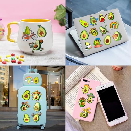 100 PCS Christmas Funny Avocado Temporary Tattoos Sticker Fruit Vegetable Mexican Fiesta Avocado Firts Birthday Party Favors Decorations Supplies Gifts Boys Girls Cute Fake Tattoo School Reward Themed
