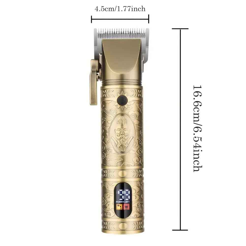 YHAYHO Hair Clipper for Men, Cordless Hair Clipper, Rechargeable Hair Cutting Machine with LED Display