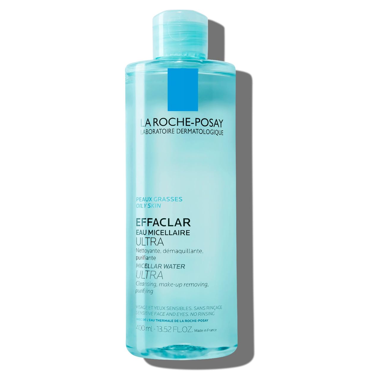 La Roche-Posay Effaclar Micellar Cleansing Water Toner for Oily Skin, Oil Free Makeup Remover, Safe for Sensitive Skin with Thermal Spring Water, 13.52 Fl Oz (Pack of 1)