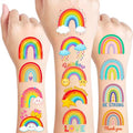 96 Rainbow Temporary Tattoos Stickers - Party Favors