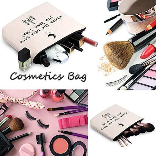 WCGXKO Movie Inspired Where The Hell Have You Been Loca Zipper Pouch Makeup Bag (Been Loca)