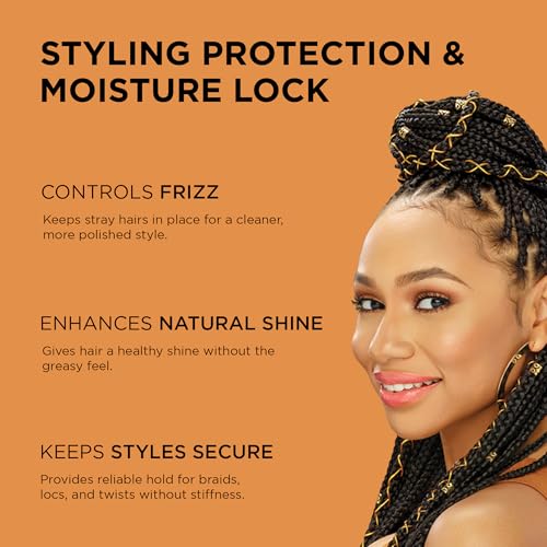 African Pride Black Castor Braid & Loc Gel 12 oz