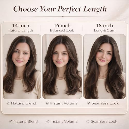 360° Human Hair Topper for Women with Clip-in Bangs - 12 Inch