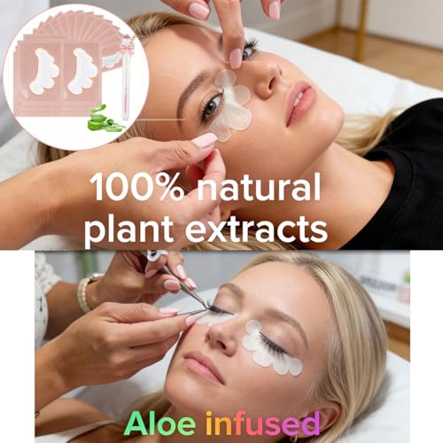 100 Pairs Hydrogel Under Eye Pads for Lash Extensions