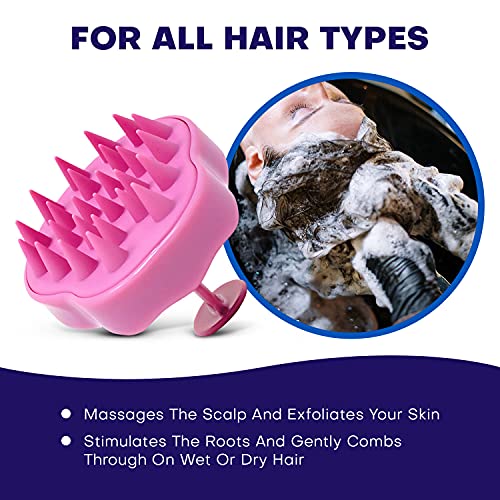 Spornette Scalp Massager Shampoo Brush Pink