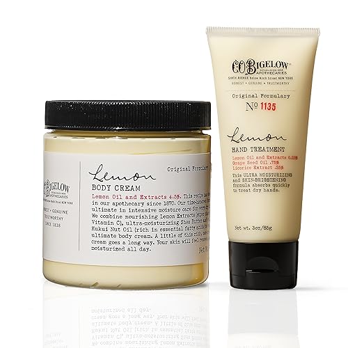 C.O. Bigelow Lemon Body Cream No. 005, 8 oz. & Lemon Hand Treatment No. 1135, 3 oz.