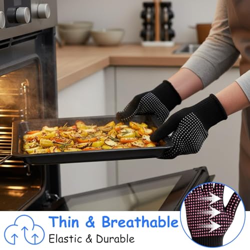 Heat Resistant Gloves for Hair Styling, 4 Pack