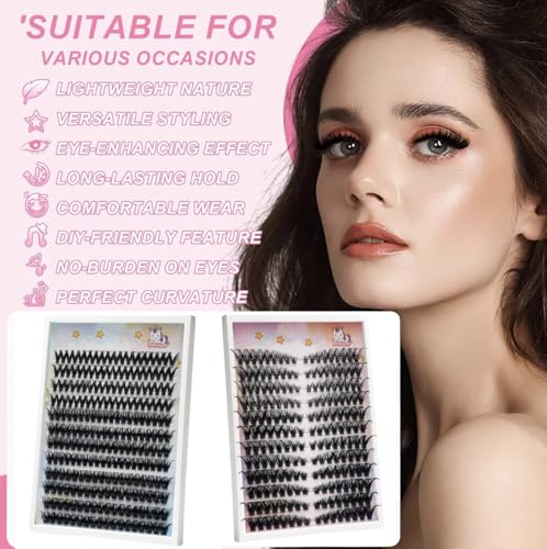 Wispy Lash Clusters 10-18mm 144pcs - DIY Eyelash Extensions