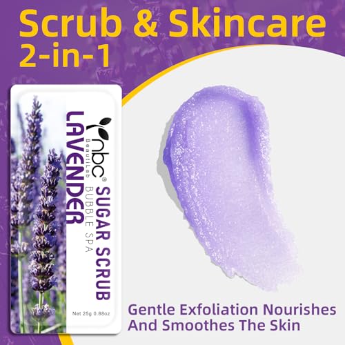 Lavender Foot Exfoliating Sugar Scrub - Dead Skin Remover (16 Packs)