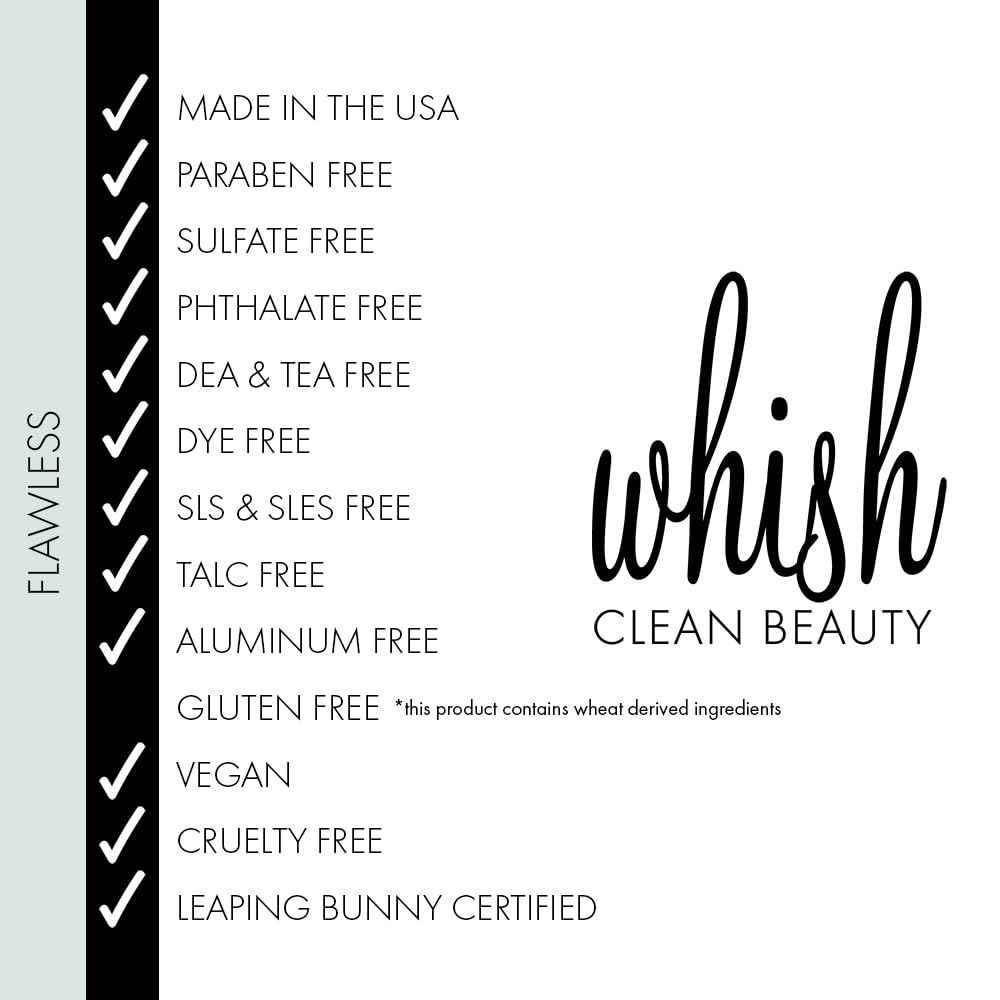 Whish Flawless Post Wax & Shave Serum - Ingrown Hair Treatment for Men and Women - Calming Aftershave Oil for Razor, Wax, & Laser Bumps - With Aloe & Salicylic Acid - Paraben & Sulfate Free - 1 oz