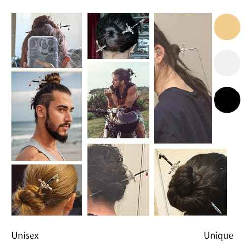 4Pcs Sword Hair Stick Retro Metal Hair Sticks Ancient Style Swords Hair Chopsticks for Women and Men, Chinese Hair Pins Hair Sticks Hair Daggers with Tassels for Hair Accessories