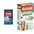 Kerasal Nighttime 14-Patch Nail Repair for Fungus Damage and 0.33oz Nail Renewal Solution with Tea Tree Oil