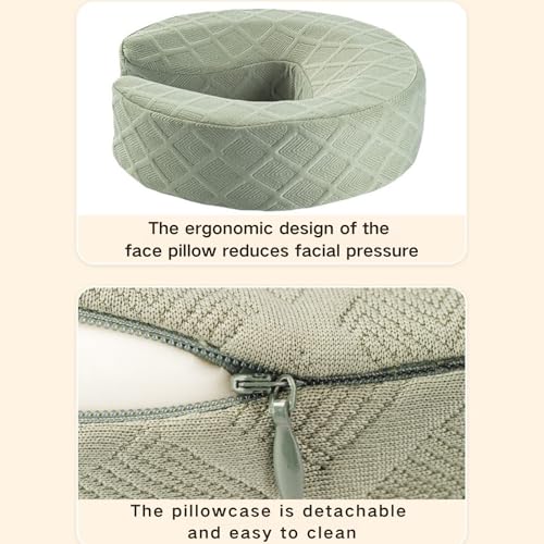 Adjustable Massage Headrest for Bed with Memory Foam Pillow
