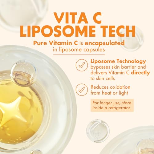 FRUDIA Citrus Brightening Vitamin C Ampoule - Lightweight Daily Vitamin C Serum for Dark Spots, Radiance and Hydrated Skin - 1.01 Fl Oz