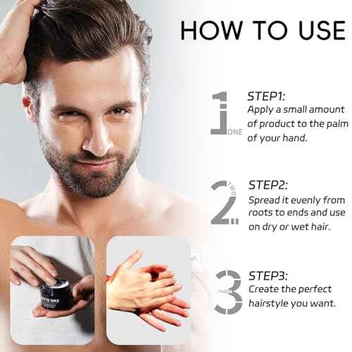 Men¡¯s Hair Clay Matte Pomade, Super Hold Long Lasting Style, Shine And Moisturising, Matte Finish Pomade for All Hair Types