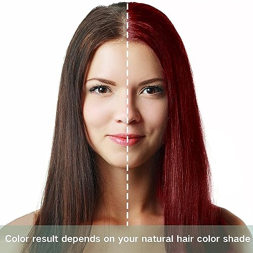 Herbal Hair Dye Shampoo Wine Red - Gray Hair Coverage