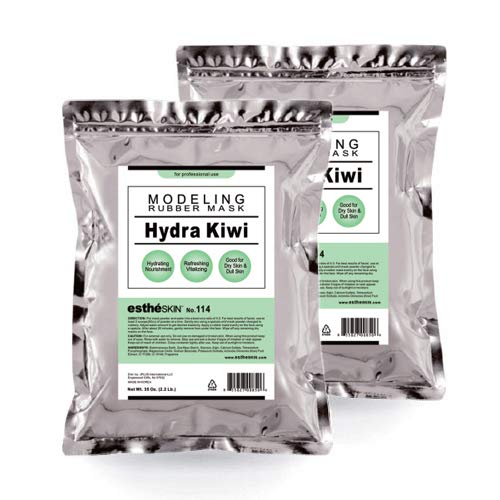 No.114 Hydra Kiwi Modeling Mask Powder for Professional Facial Treatment, 35 Oz. (2 pack)