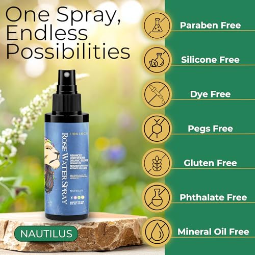 Lion Locs Rose Water Moisturizing Spray - 4oz