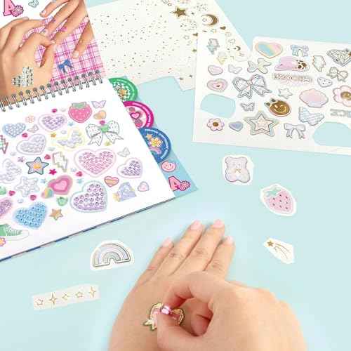 Make It Real: Bejeweled Cosmetic Activity Book - Dazzling Body Decoration & Nail Glam Art, Gems-Stickers-Wraps-Temporary Tattoos, Tweens-Girls-Kids 8+