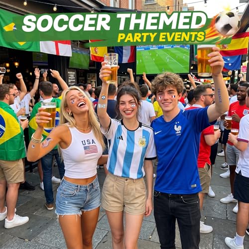 World Cup 2026 Temporary Tattoos - 15 Sheets Waterproof Soccer Fan