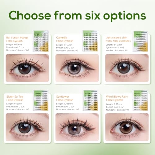 Natural Wispy Lash Clusters 13MM - 120pcs DIY Kit
