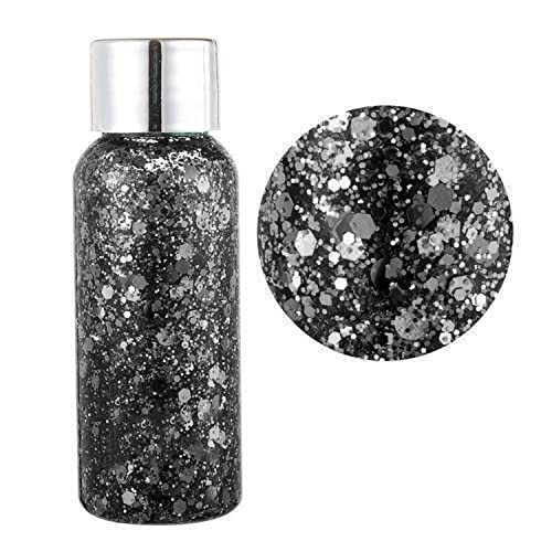 Chunky Glitter Gel 19 Colors - Mermaid Sequins for Face & Body