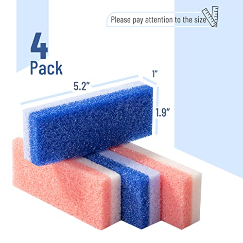 Natural Pumice Stone Foot Callus Remover 4 Pack for Exfoliation