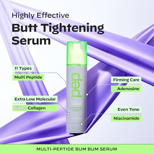 Multi Peptide Butt Firming Serum - Body Tightening Cream with Collagen, Firming Body Lotion, Peptide Serum for Body, Massage Lotion for Buttocks Lifting, Korean Skin Care 5.0 fl. Oz.