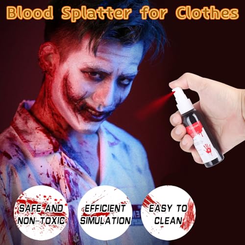 Fake Blood Makeup Kit - 4pc Halloween SFX Set