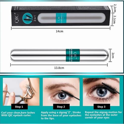 2 Pack 4D Silk Fiber Mascara - Waterproof & 5x Longer Lashes