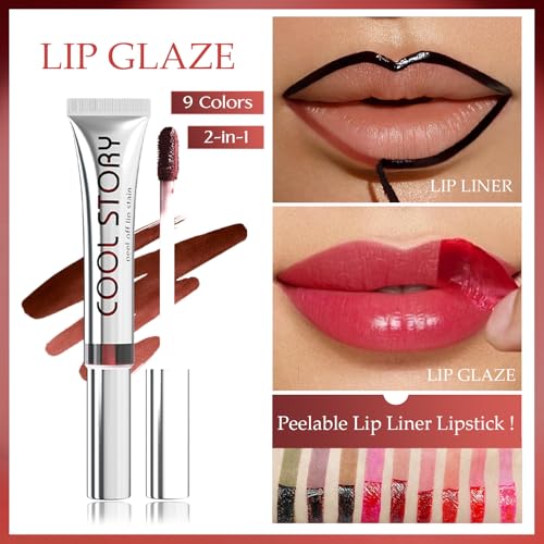 Waterproof Peel Off Lip Stain - Matte Nude Tint, Long Lasting