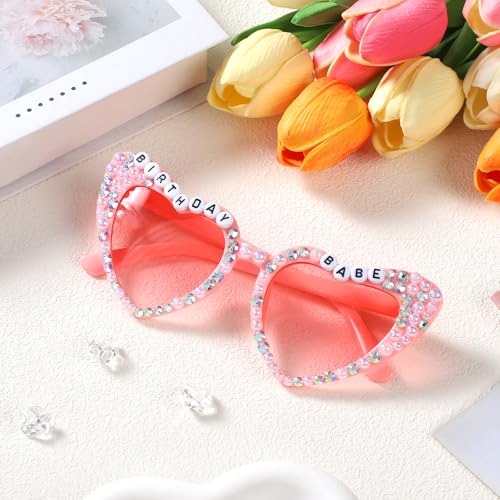Heart Sunglasses for Birthday Party - WantGor Gift for Her