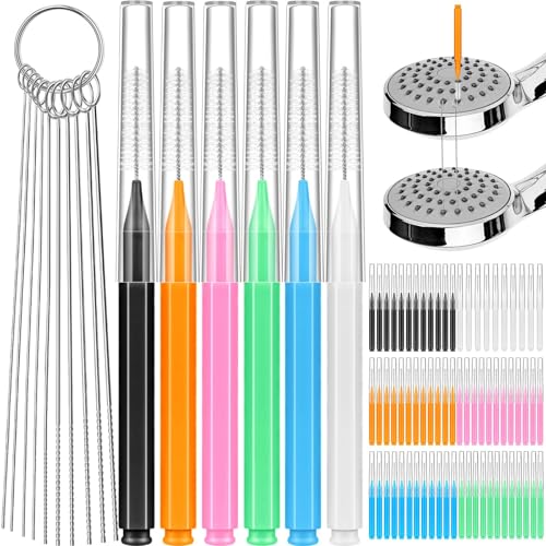 Shower Head Cleaning Brush Set - 80 Pc Multi-Size Unclogging Tool Kit
