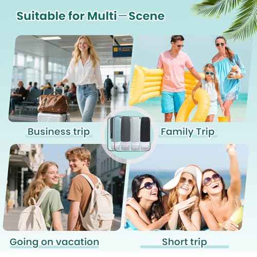 Travel Bottles for Toiletries TSA Approved 3oz Leak Proof Travel Size Toiletries, Travel Essentials with Toiletry Bag for Cosmetic Shampoo Conditioner Lotion