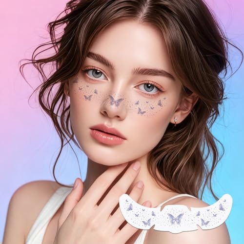 Glitter Freckles Temporary Tattoos - Face Stickers for Festivals