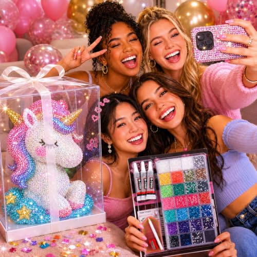 Complete Bedazzler Kit with 28 Colors of 3mm Rhinestones