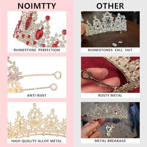 Crystal Crown and Tiara For Women - Rhinestone Headband For Princess Girls,Bridal Hair Accessories For Weddings Birthday