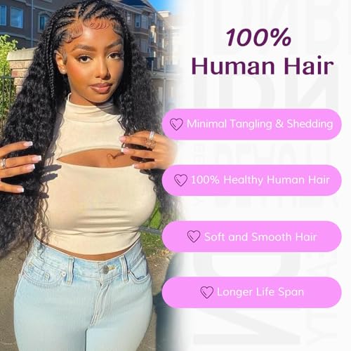 IDN BEAUTY Remy Human Hair Crochet 18" Deep Wave 120g