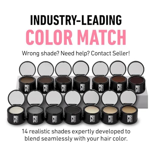 Boldify Hairline Powder - Root Touch Up Hair Color, 24Hr