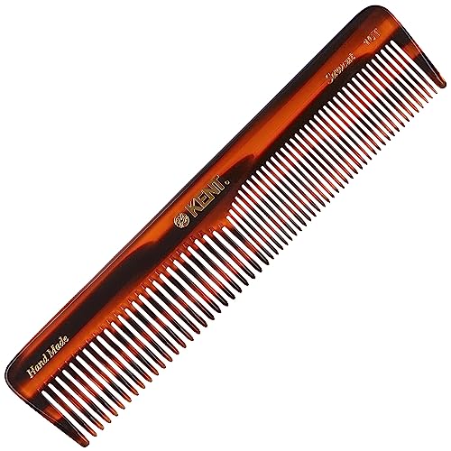 Kent 16T Double-Tooth Comb for All Hair Types | 7.2" Dressing Comb