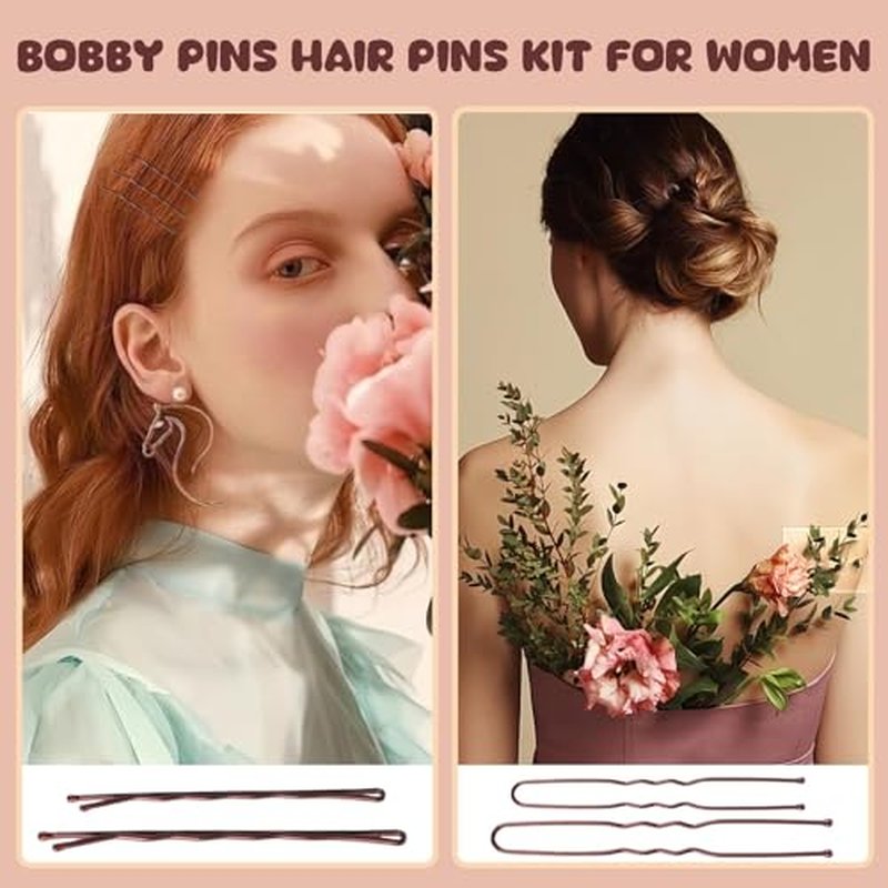 300 Piece Bobby Pin & Hair Band Set with Storage Box