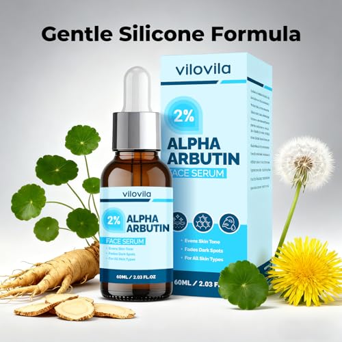 2% Alpha Arbutin Face Serum (2 Fl oz), Alpha Arbutin 2% + HA for Men and Women, Face Serum with Niacinamide & Tranexamic Acid, Hydrating Facial Serum with Centella, Ginseng & Hyaluronic Acid