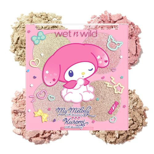 wet n wild My Melody Face Quad Blush & Highlighter Palette