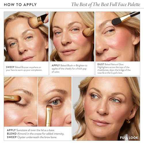 LAURA GELLER NEW YORK The Best of the Best Baked Palette - Full Size - Includes Bronzer, Blush, 2 Highlighters and 3 Eyeshadows - Travel-Friendly