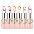 6-Piece Flower Jelly Lipstick Set - Color Changing Lip Balm