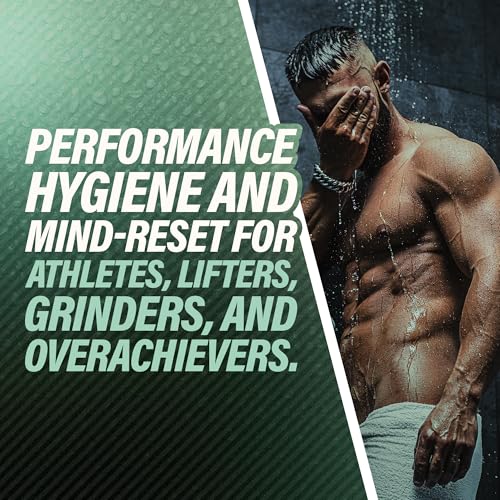 Athlete¡¯s Soap ? Ice Cold Mint-Eucalyptus Citrus Bar | Intense Cooling Clean | Shea Butter, Natural Oils | 4oz | Post-Workout Body Soap for Athletes | Made in USA