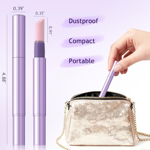 2-in-1 Ceramic Cuticle Oil Pusher Pens - Nail Care Repair Set, 5 Pack