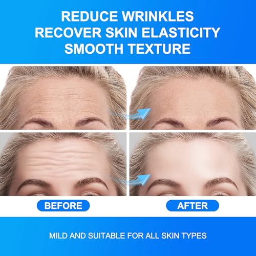 Forehead Wrinkle Patches Overnight 20pcs with Collagen & Seaweed Polysaccharides, Anti Wrinkle Patches for Smooth Fine Lines & Wrinkles, jelly forehead patches Treatment for Skin Care