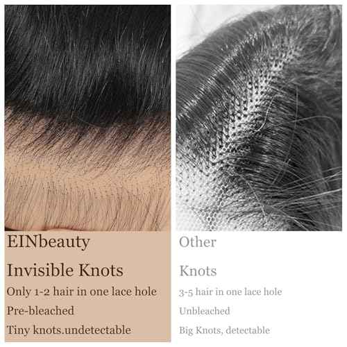 13x4 Lace Frontal Closure Body Wave Ear to Ear Transparent HD Lace Frontal 14 Inch Brazilian Virgin Human Hair Frontal Pre Plucked With Baby Hair Natural Black