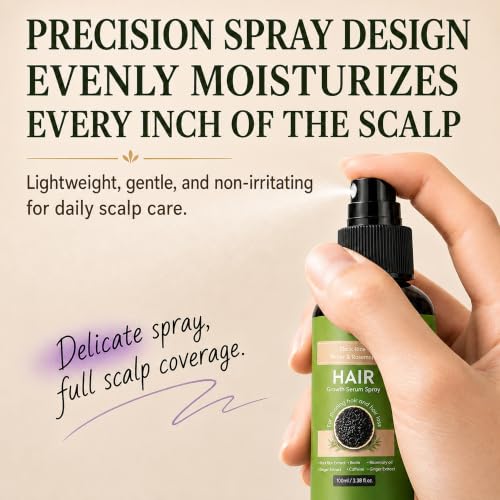 Rosemary Rice Water Hair Spray with Biotin & Caffeine, 100ml